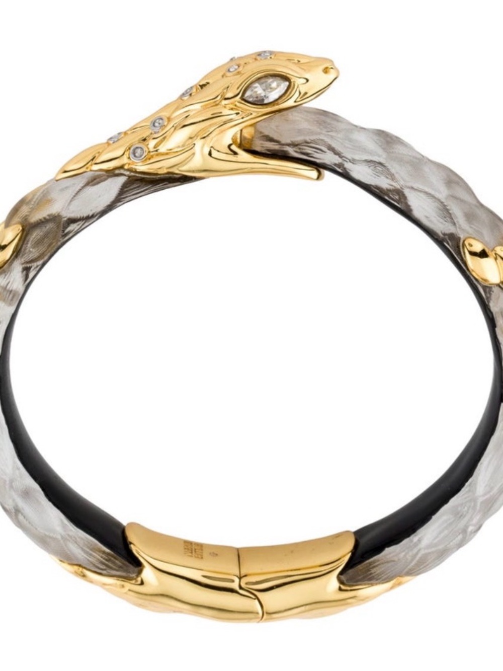 Alexis Bittar Serpent Lucite hinged bracelet